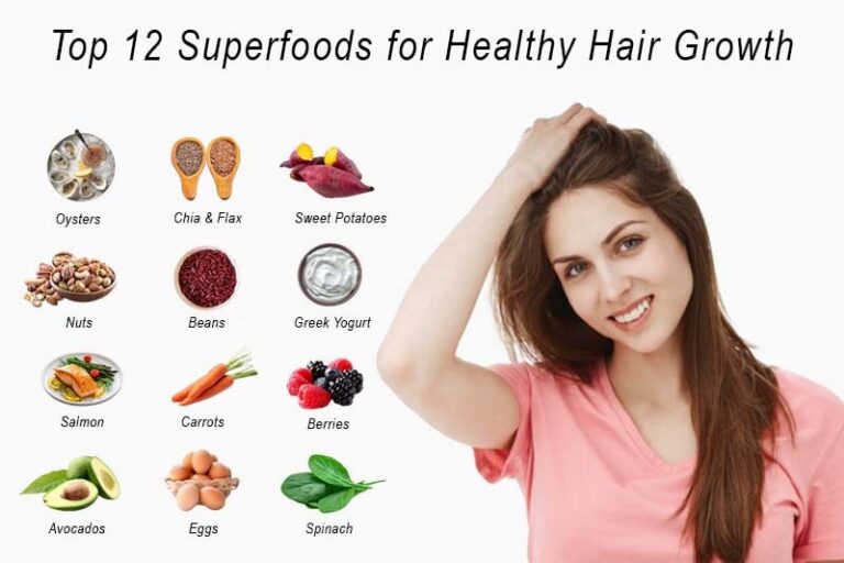 Top 12 Superfoods for Healthy Hair Growth