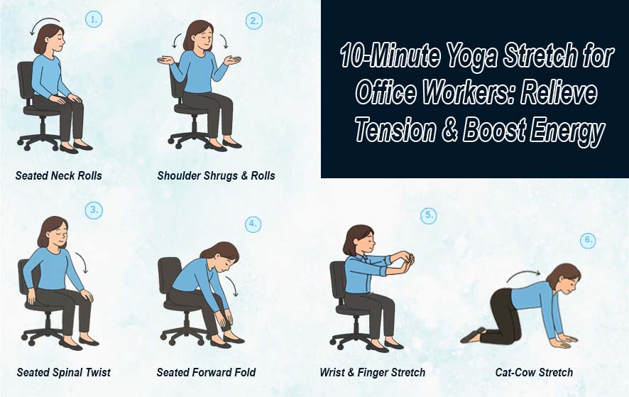 10-Minute Yoga Stretch for Office Workers: Relieve Tension & Boost Energy